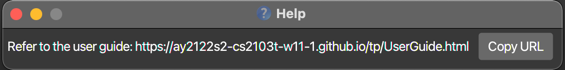 help message